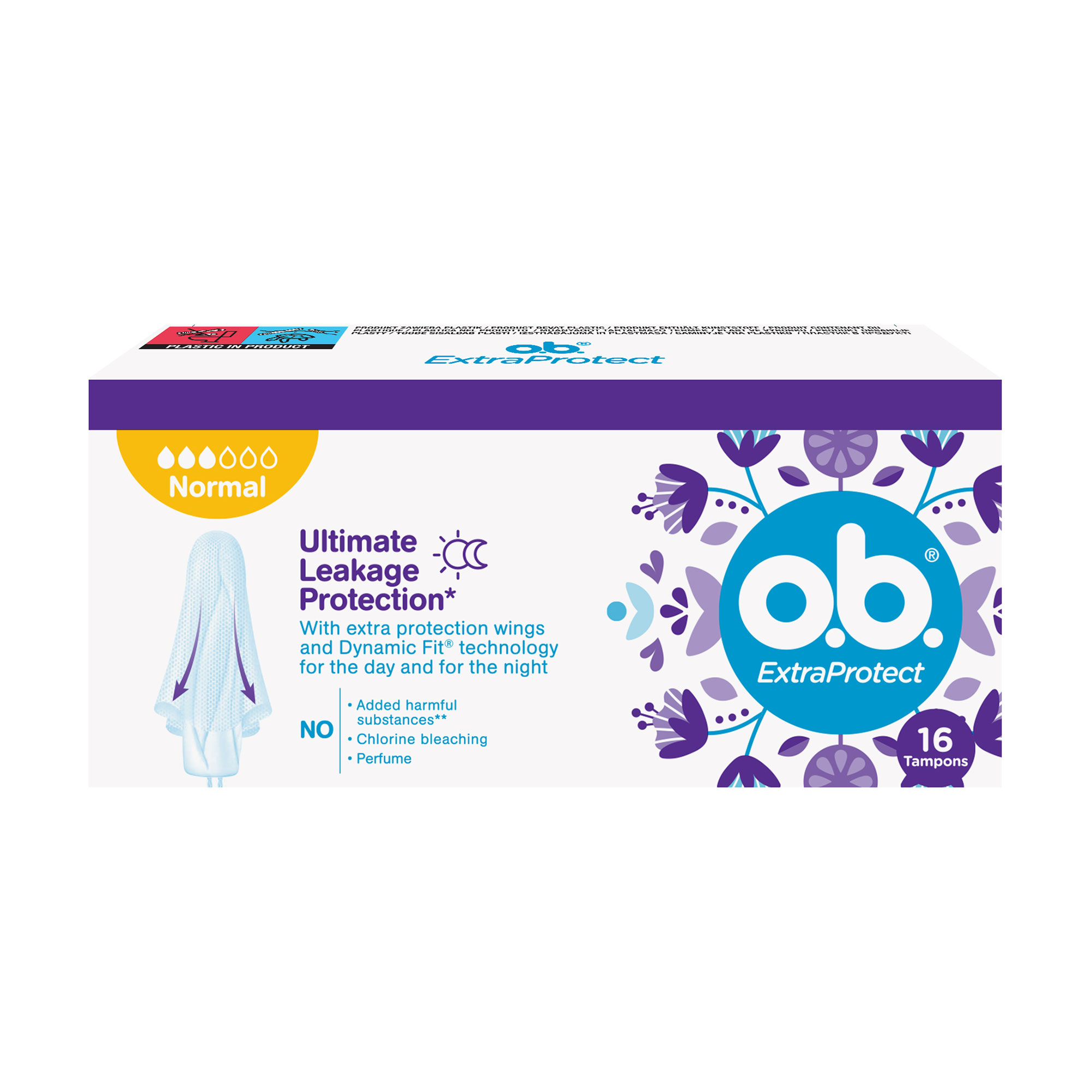 Тампони o.b. ExtraDefence Normal, 16 шт